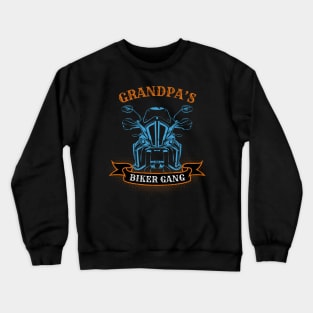 Grandpa's Biker Gang Father's Day Crewneck Sweatshirt